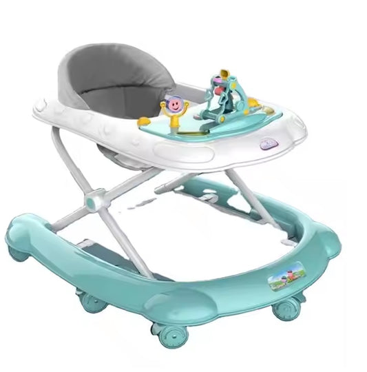 Baby Walker for Kids, Adjustable Height, Toys, Music, Activity Walker for Babies 6-18 Months, Round