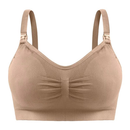 Curvear High Quality Plus Size Nursing Bra Breathable Women Breastfeeding Underwear Seamless Maternity Bra Push up.