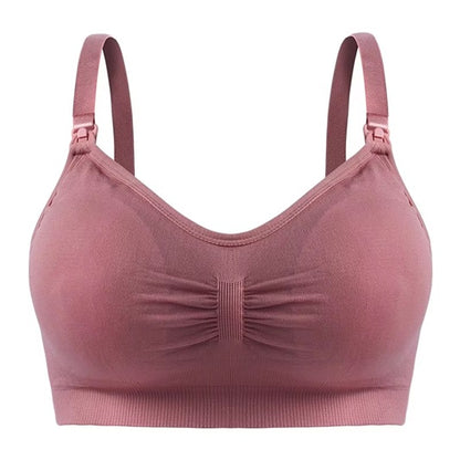 Curvear High Quality Plus Size Nursing Bra Breathable Women Breastfeeding Underwear Seamless Maternity Bra Push up.