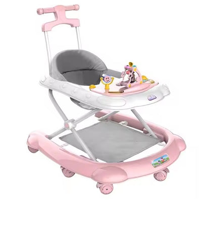 Baby Walker for Kids, Adjustable Height, Toys, Music, Activity Walker for Babies 6-18 Months, Round
