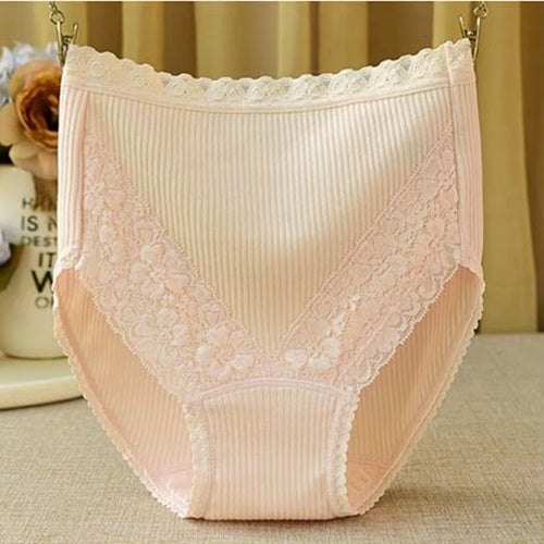 Curvear Plus Size Women's Underwear 3PCS Knickers Pants High Waisted Tummy Control Panty Briefs Panties Soft Stretch Sleep Everyday Underpants.