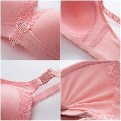 Curvear nursing Bra for Large Breast, Front Clasp Maternity Feeding Bra, Cotton Breastfeeding Bra