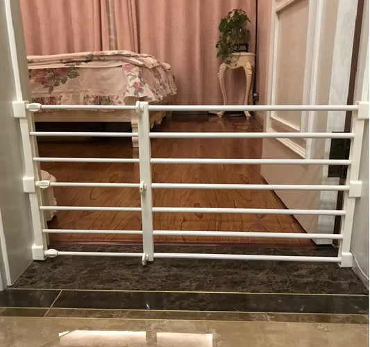 Curvear®️Baby Fence Playpen & Pet Safety Gate, Retractable Plastic Door for Indoor Use, Dog Room Barrier