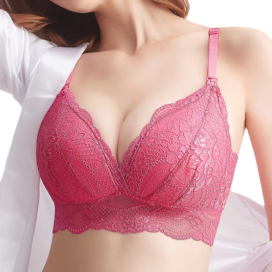 Curvear Nursing Bras for Breastfeeding, Seamless Pregnancy Maternity Bra Wireless Classic Jelly Strip Support Nursing Bra